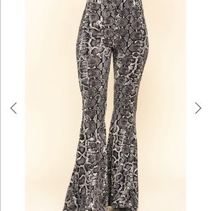Show Me Your MuMu snakeskin flare pants
